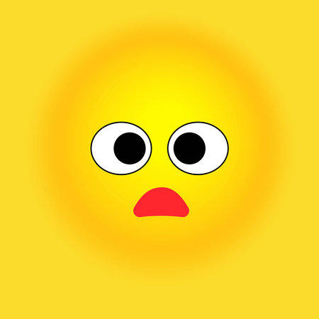 Smile, stickers with emotions. Vector illustration for printing on clothes, fabrics, wallpapers.のイラスト素材