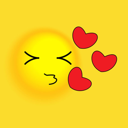 Smile, stickers with emotions. Vector illustration for printing on clothes, fabrics, wallpapers.のイラスト素材