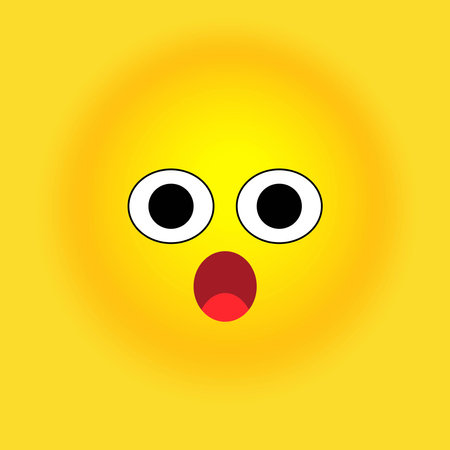 Smile, stickers with emotions. Vector illustration for printing on clothes, fabrics, wallpapers.のイラスト素材