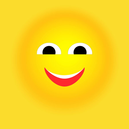 Smile, stickers with emotions, Vector illustration for printing on clothes, fabrics, wallpapers.のイラスト素材