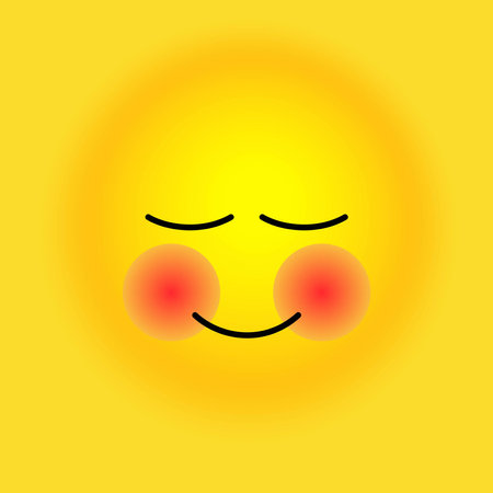 Smile, stickers with emotions. Vector illustration for printing on clothes, fabrics, wallpapers.のイラスト素材