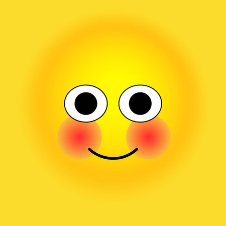 Smile, stickers with emotions, Vector illustration for printing on clothes, fabrics, wallpapers.のイラスト素材