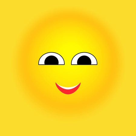 Smile, stickers with emotions, Vector illustration for printing on clothes, fabrics, wallpapers.のイラスト素材