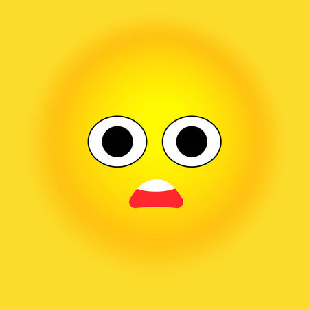 Smile, stickers with emotions. Vector illustration for printing on clothes, fabrics, wallpapers.のイラスト素材
