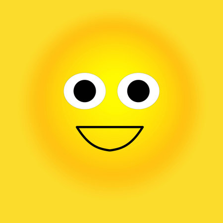 Smile, stickers with emotions, Vector illustration for printing on clothes, fabrics, wallpapers.のイラスト素材