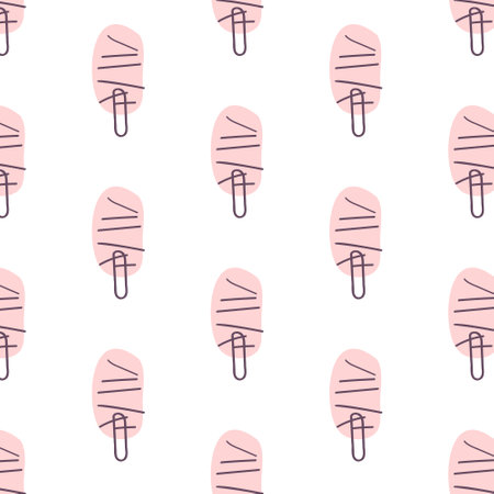 Seamless pattern or interior textile and paper Gentle background in Scandinavian style for Kids bedding fabric wallpaper wrapping print hand drawn vector..のイラスト素材