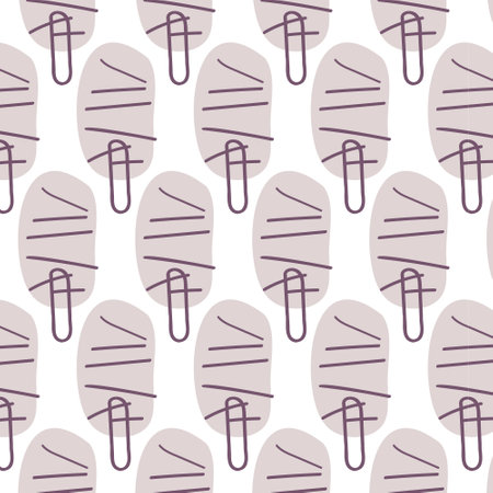 Seamless pattern or interior textile and paper Gentle background in Scandinavian style for Kids bedding fabric wallpaper wrapping print hand drawn vector..のイラスト素材
