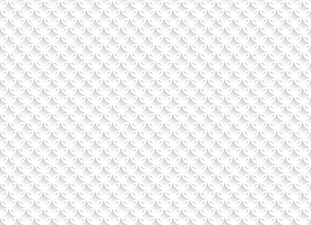 White abstract seamless pattern with geometric ornaments vector illustrationのイラスト素材