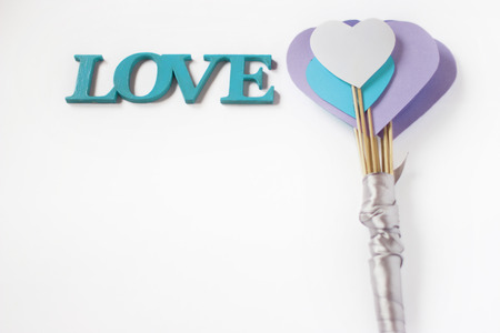 Heart and love in St. Valentineの写真素材