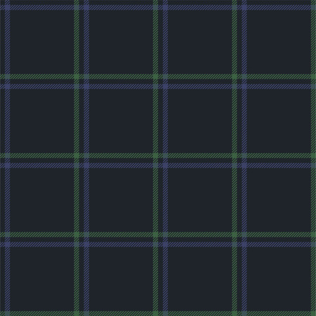 Seamless check fabric texture in vector. Dark green and mint colors.のイラスト素材
