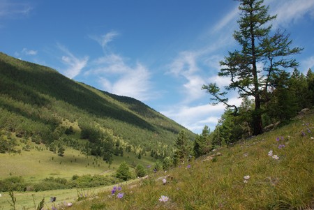 Baikal mountain landscapeの写真素材