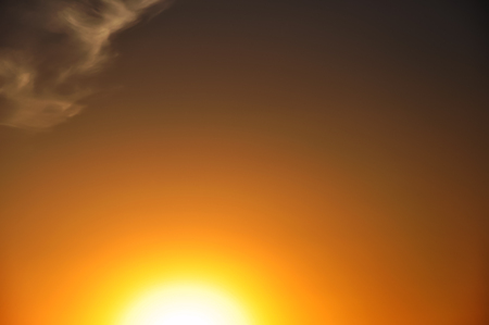 Beautiful color summer sunset sky last secondsの写真素材