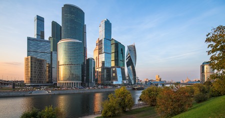 View of Moscow City. International Business Centerの写真素材