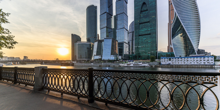 View of Moscow City. International Business Centerの写真素材