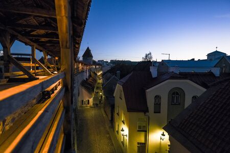 Tallinn, Estonia - November 4, 2018: Vanalinn old town Historic Centre of Tallinnのeditorial素材