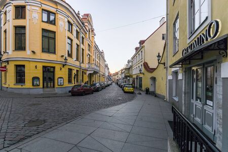 Tallinn, Estonia - November 4, 2018: Vanalinn old town Historic Centre of Tallinnのeditorial素材