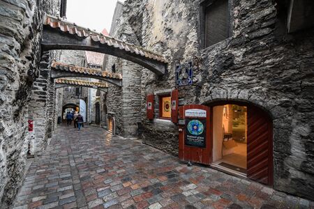 Tallinn, Estonia - November 3, 2018: Vanalinn old town Historic Centre of Tallinnのeditorial素材