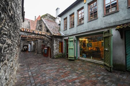 Tallinn, Estonia - November 3, 2018: Vanalinn old town Historic Centre of Tallinnのeditorial素材