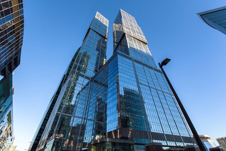 Moscow, Russia - October 12, 2018: View of Moscow City International Business Centerのeditorial素材