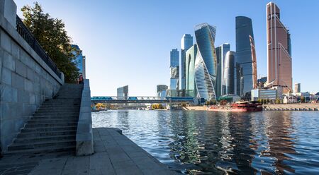 Moscow, Russia - October 12, 2018: View of Moscow City International Business Centerのeditorial素材