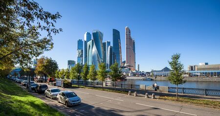 Moscow, Russia - October 12, 2018: View of Moscow City International Business Centerのeditorial素材