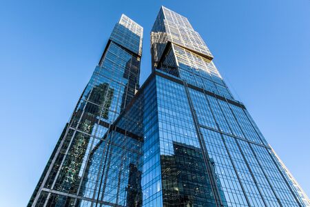 Moscow, Russia - October 12, 2018: View of Moscow City International Business Centerのeditorial素材