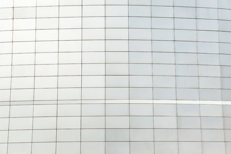 Wall of black metal futuristic new building. Abstract architectural patternの写真素材