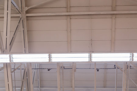 Suspended ceiling lamps for industrial building lighting