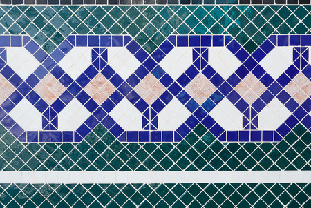 Oriental tile backgroundの写真素材