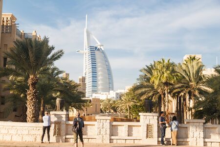 Dubai, UAE - January, 6, 2019: Traditional bridge at Dubais old town soukのeditorial素材