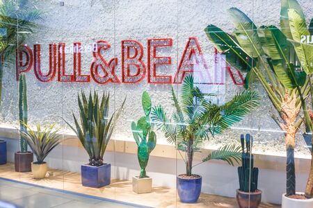 Minsk, Belarus - December 16, 2019 Pull and bear in shopping center.のeditorial素材
