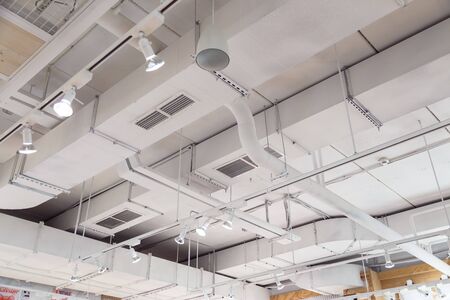 Industrial steel tubes,ventilation pipeの写真素材