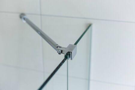 Clamp for Glass curtain for the bathroomの写真素材