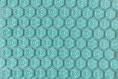Massage acupuncture rug. Alternative china medicine, mat with needles