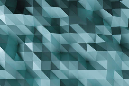 Abstract faceted geometric blue background.の写真素材