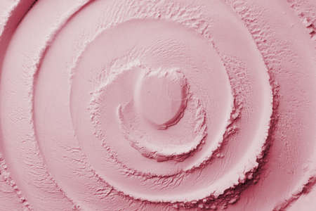 Cosmetic background, clay texture. Mask pink dry clay for face and bodyの写真素材