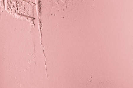 Cosmetic background, clay texture. Mask pink dry clay for face and bodyの写真素材