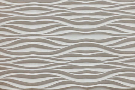 Gypsum tiles for painting pattern for wall design in interior. white background.の写真素材