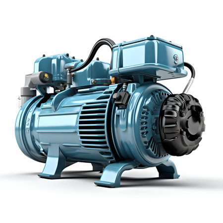 compressor isolated over the white background.の素材