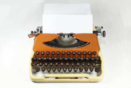 Zoom in on the keys of an old typewriterの写真素材
