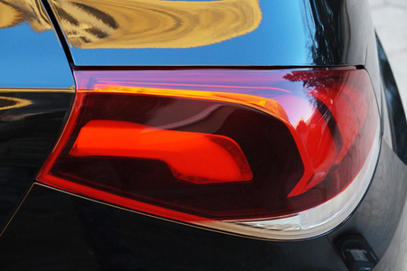Back passenger car, modern lighting, rear lampの写真素材