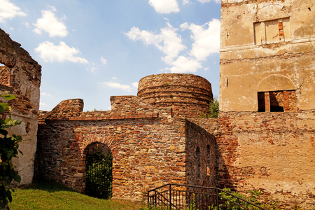 Well preserved ruins of an old ironworks, Samsonow, Poland.の写真素材
