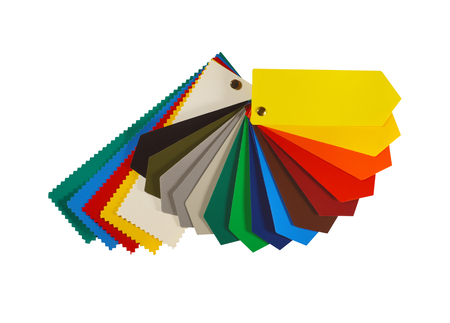 Advertisement. Color chart of one of the most popular advertising media: PVC coated banner.の写真素材