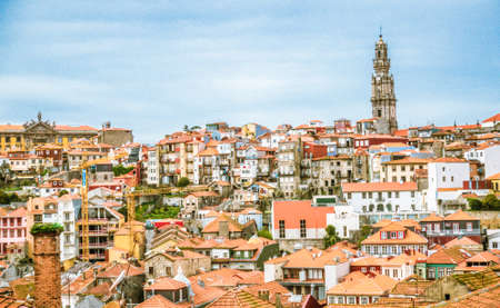 Old quarter view from the port of Porto cityの写真素材