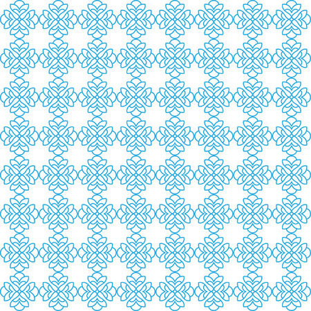 Vector seamless pattern with art ornament. Elements for design. Ornamental lace tracery background. Endless texture.Blue white.のイラスト素材