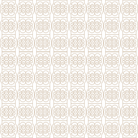 Vector pattern with art ornament. Elements for design. Ornamental lace tracery background .Beige white.のイラスト素材