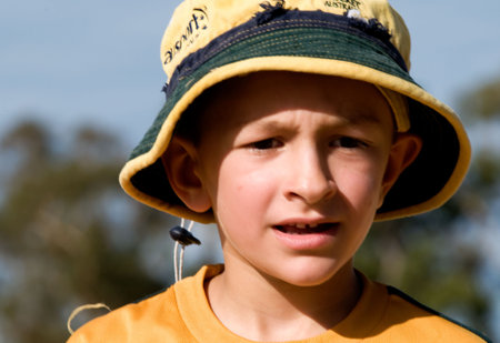 Visual moments from children's cricket games の写真素材