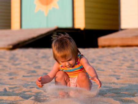 About nature, children and fun under the sunの写真素材