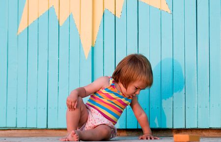 About nature, children and fun under the sunの写真素材