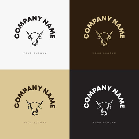 Animal Logoのイラスト素材